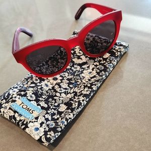 Rare Toms red sunglasses